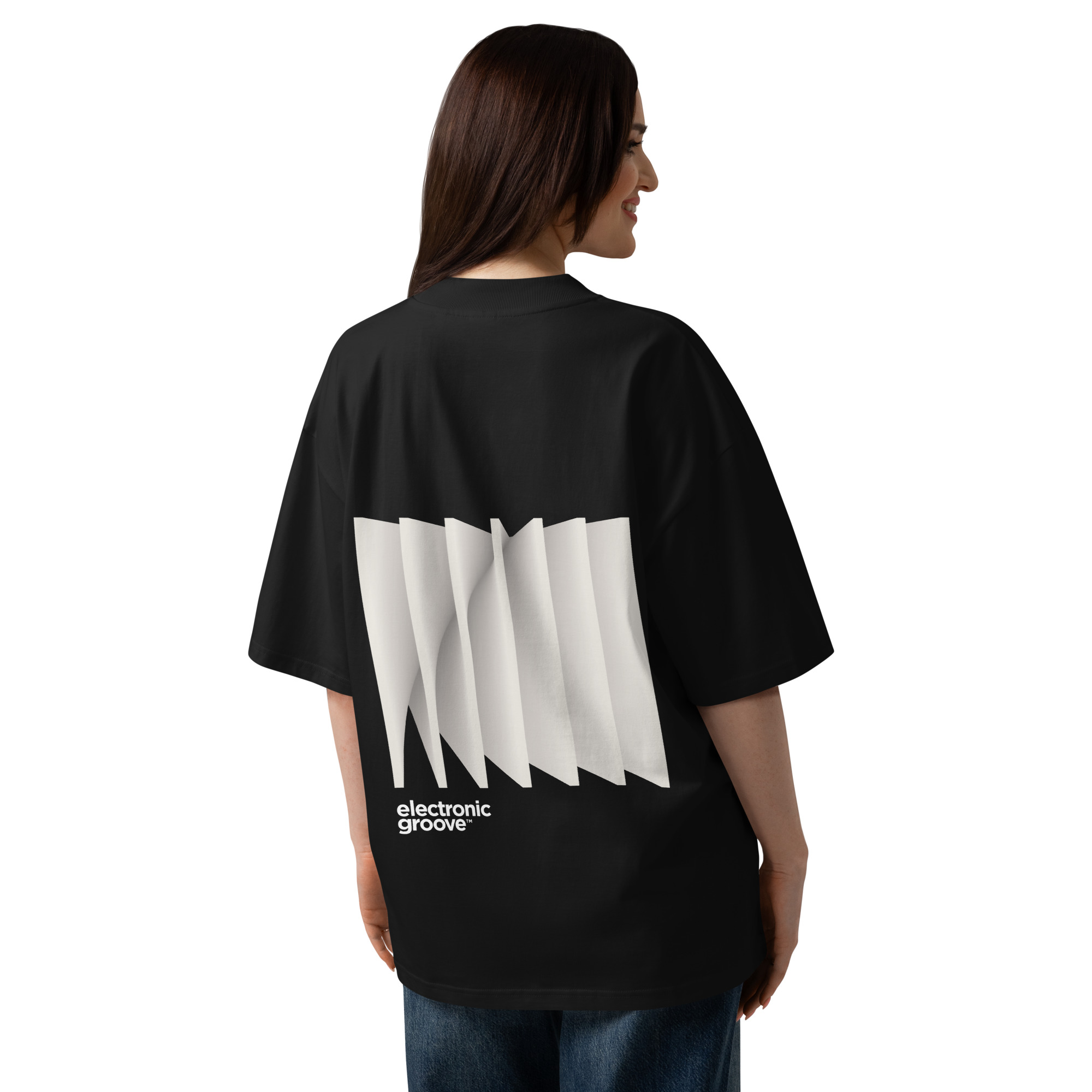 Layers 2 Unisex organic oversized high neck t-shirt - Image 5