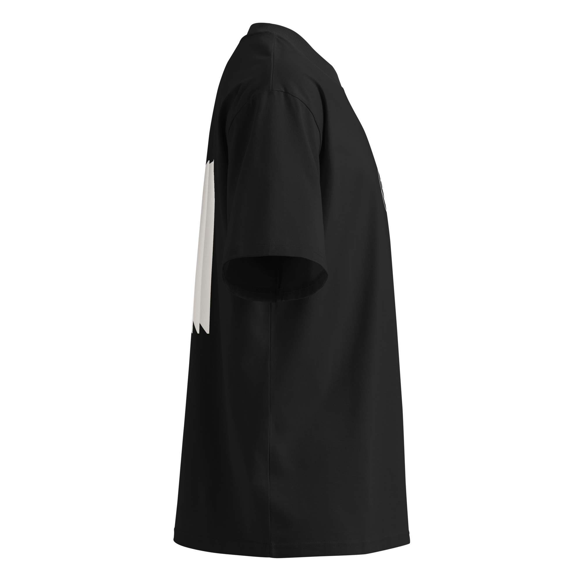 Layers 2 Unisex organic oversized high neck t-shirt - Image 4