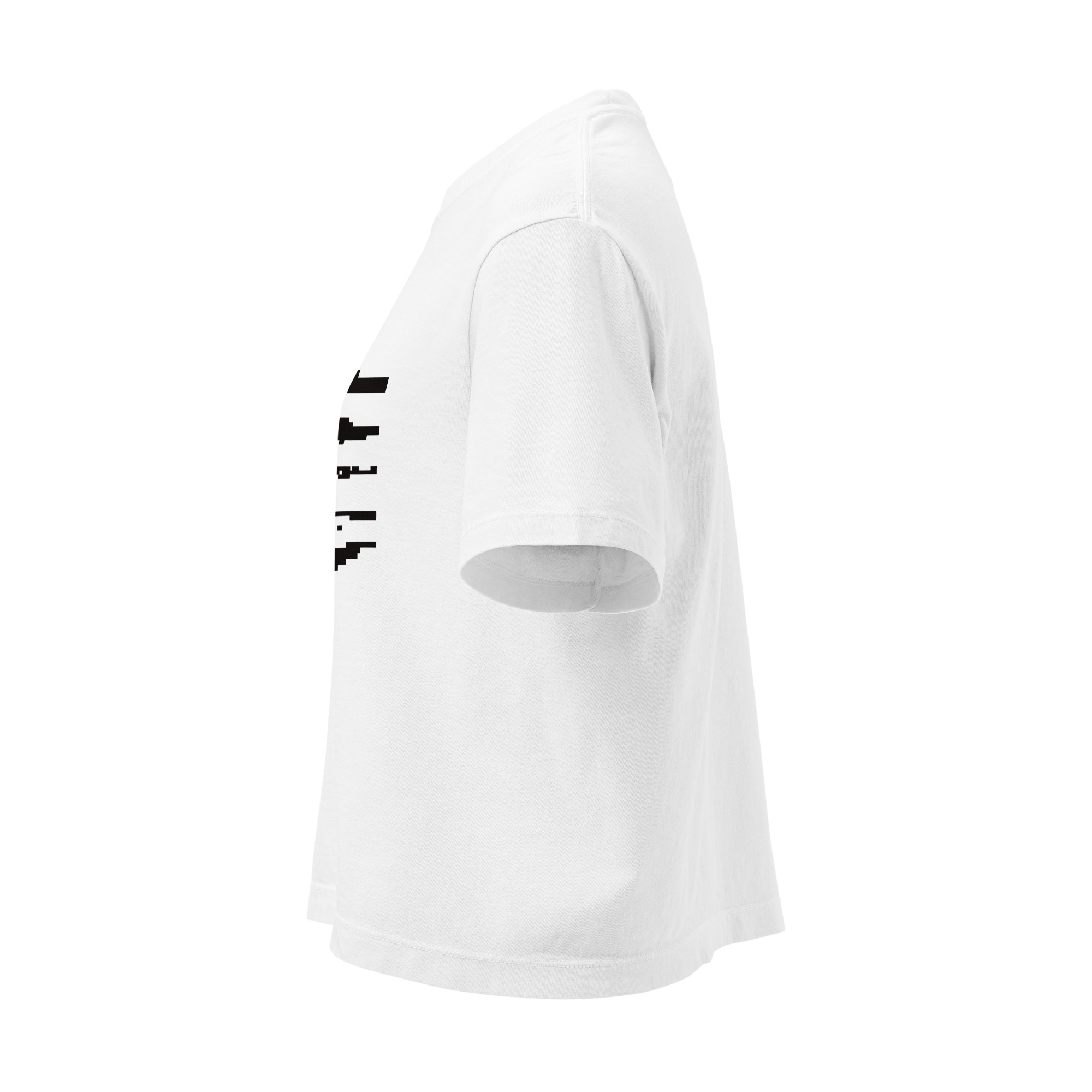 Bitmap Lines Women’s heavyweight boxy tee - Image 3